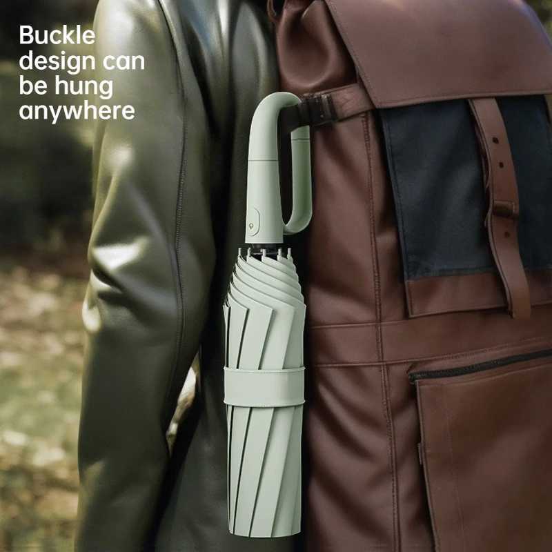 Fully automatic 60 bone buckle wind and rain dual-use sunshade folding business umbrella with multiple colors to choose fromM251122