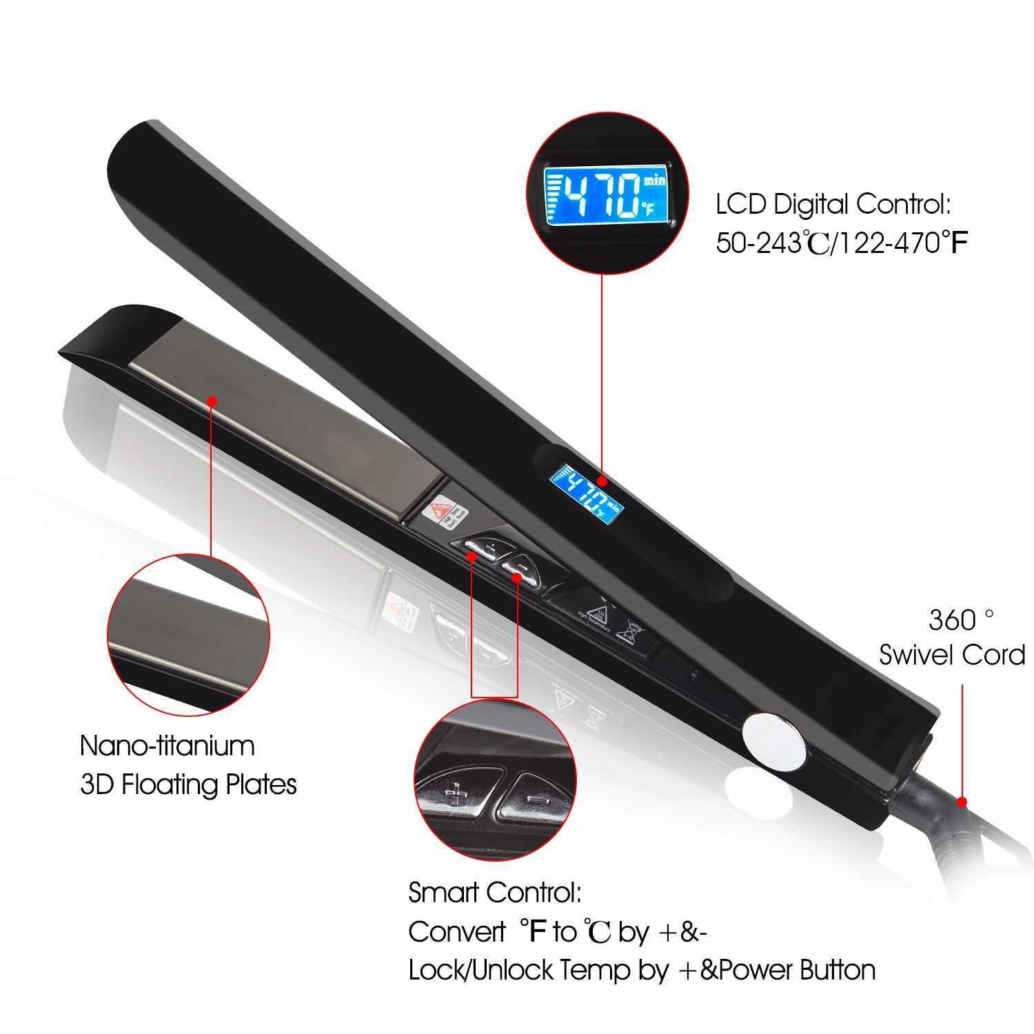 Hair Straightener Curler Professional 480 High Temperature Hair Flat Iron MCH Keratin Brazilian Hair Treatment Salon ToolsT251122