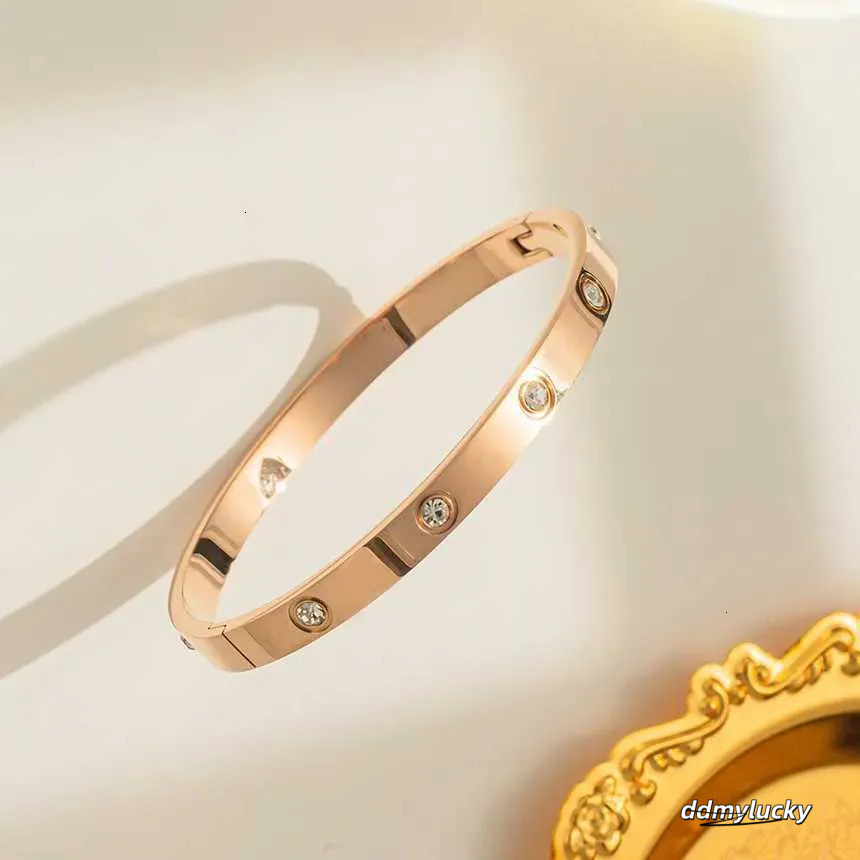 Stainl Steel Simplicity Generous Zircon Bracelet Ladies Fashion Trend High Jewelry Accories Party Gift SAB H11.21 Ddmylucky