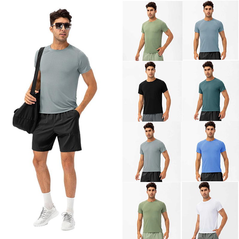 10A New Yoga Luluity Lemonics Jakets Shirts Men Set Casual Running Pants Zipper Quick Drying Luluity Lemonics Legging Men Casual T-shirt Polo Shirt