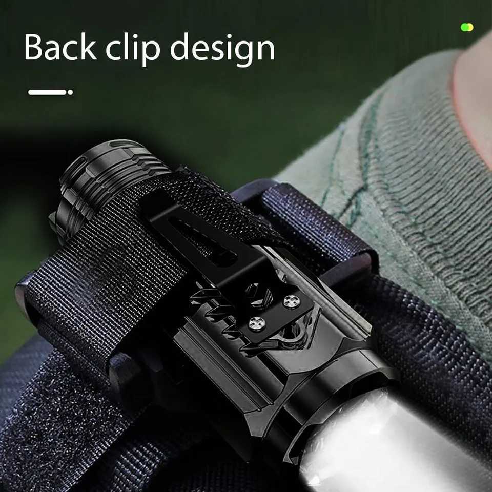 Mini 3 LED Flashlight Rechargeable Portable Torch Clip Powerful Waterproof Pocket Magnet Work Light For Camping Hiking Fishing C251122
