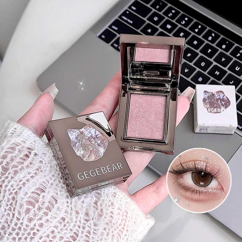 Gege Bear Eyeshadow Highlighter Multi-Purpose Powder Pearlescent Flash Long-Lasting Single-Color Multi-Purpose PowderT251122