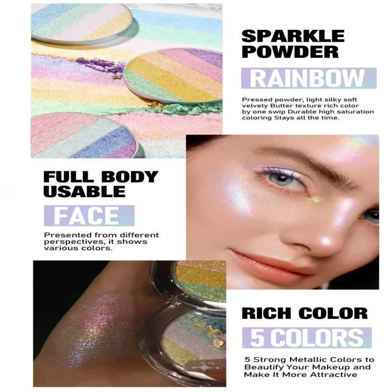 Multipurpose Pressed Powder Eyeshadow Palette Waterproof Long Lasting Highly Pigmented Rainbow Highlighter Chameleon MakeupT251122