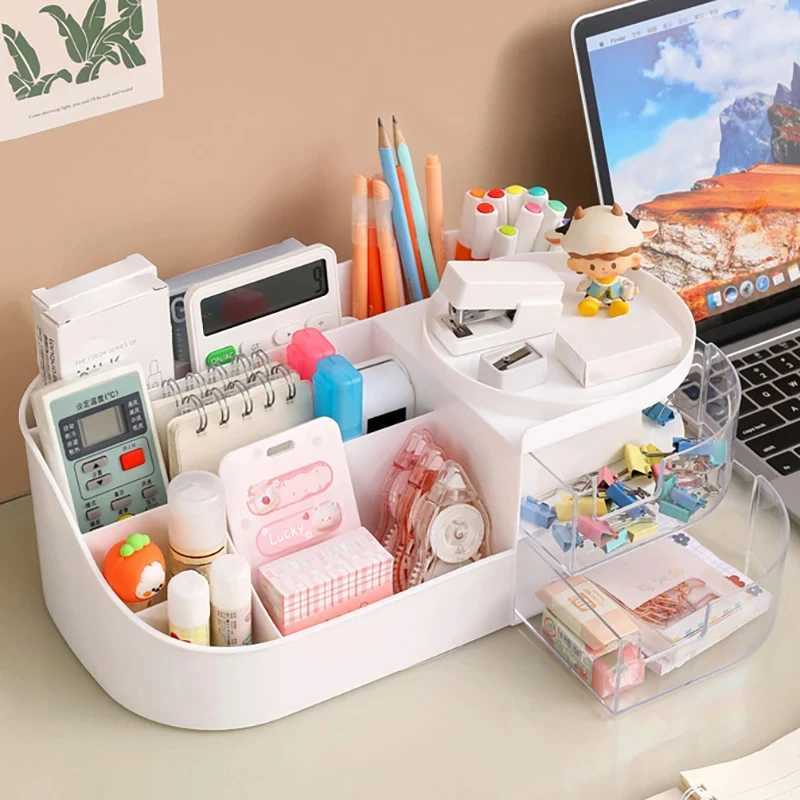 Makeup Storage Box With Mirror Desktop Dressing Table Makeup Mirror Cosmetics Jewelry Storage Box Touch Light Storage Organizer M251122