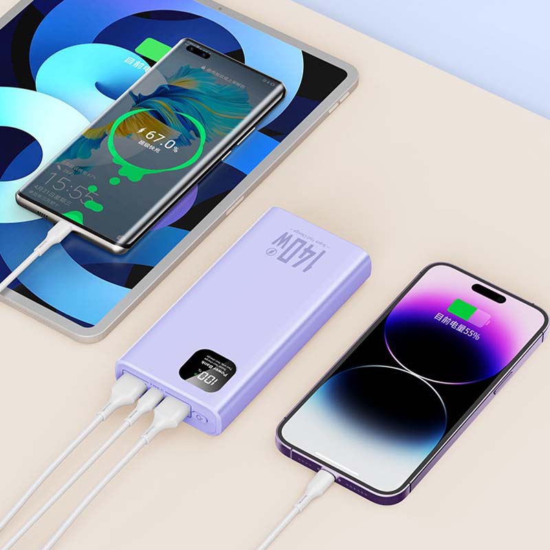 2026 140W 100000mAh High Capacity Power Bank Super Fast Charging Power Bank Portable Battery Charger For iPhone Samsung Huawei - view 7