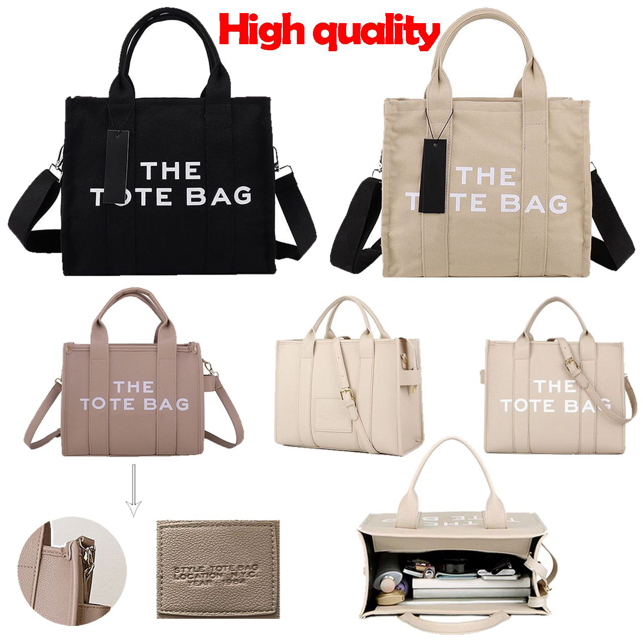 tote bag Designer Fashion Handbag Shoulder Strap Crossbody Handbag Adjustable Large Capacity Canvas Women's Bag2