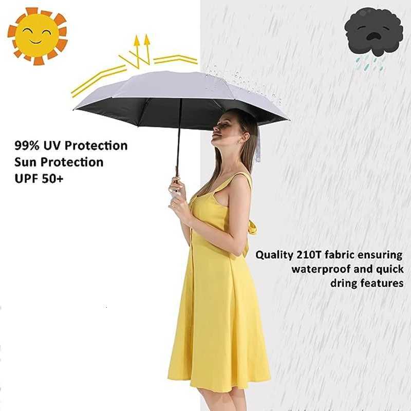 Capsule Umbrella Small and Portable Solid Color Sunshade for Women and Rain Dual Use ProtectionM251122