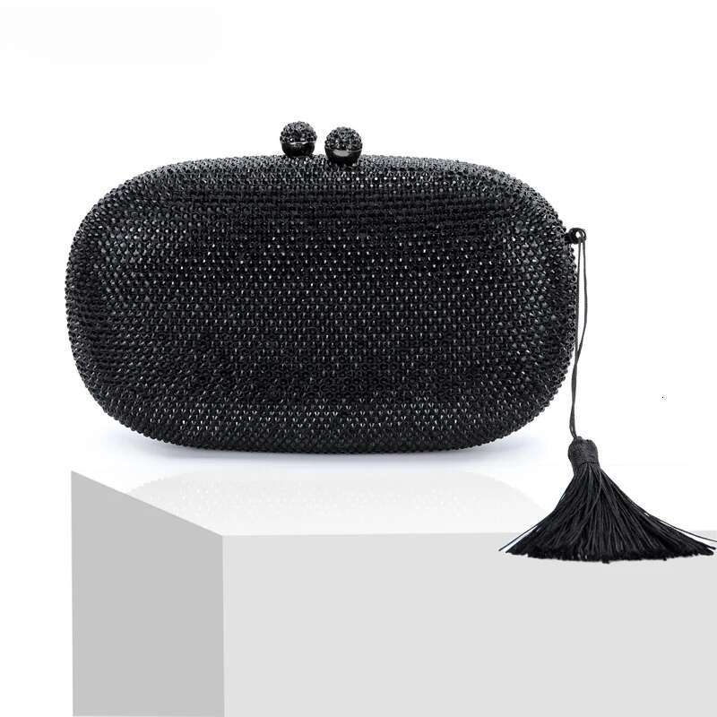 Brand Woman's Wedding Party Christmas Gift Stone Evening Crystal Dinner Dia Clutch Black Gold Bag designer bag women bag