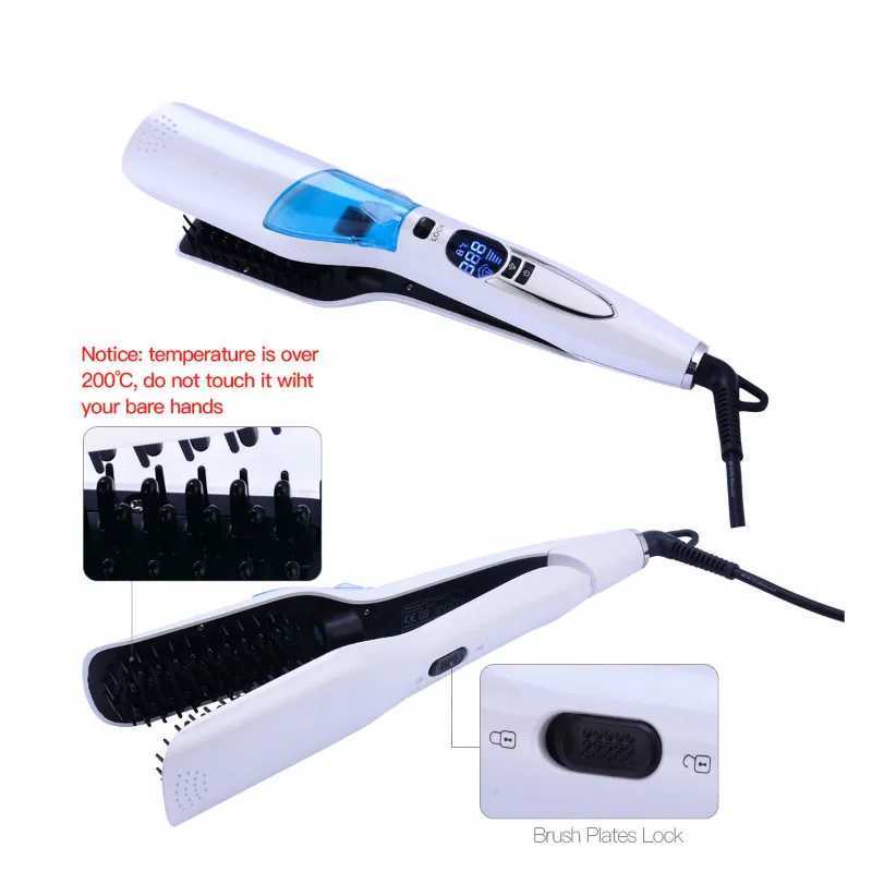 Portable dry and wet hair straightening comb steam spray hair straightening splint portable steam hair straightening deviceT251122