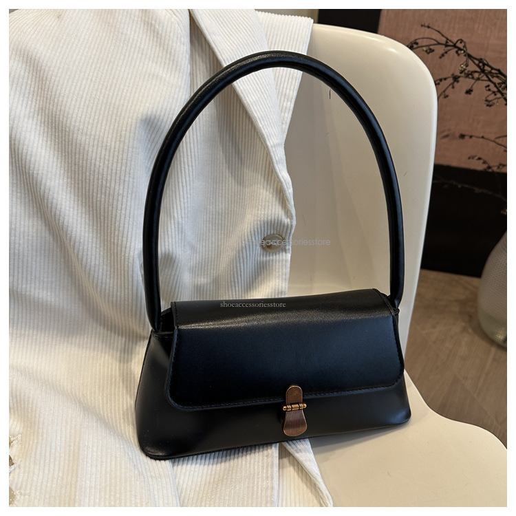 2025 New Fashion Designer PU Handheld Multi Functional Inner Shoulder Women's Bag Niche Western Underarm Bag