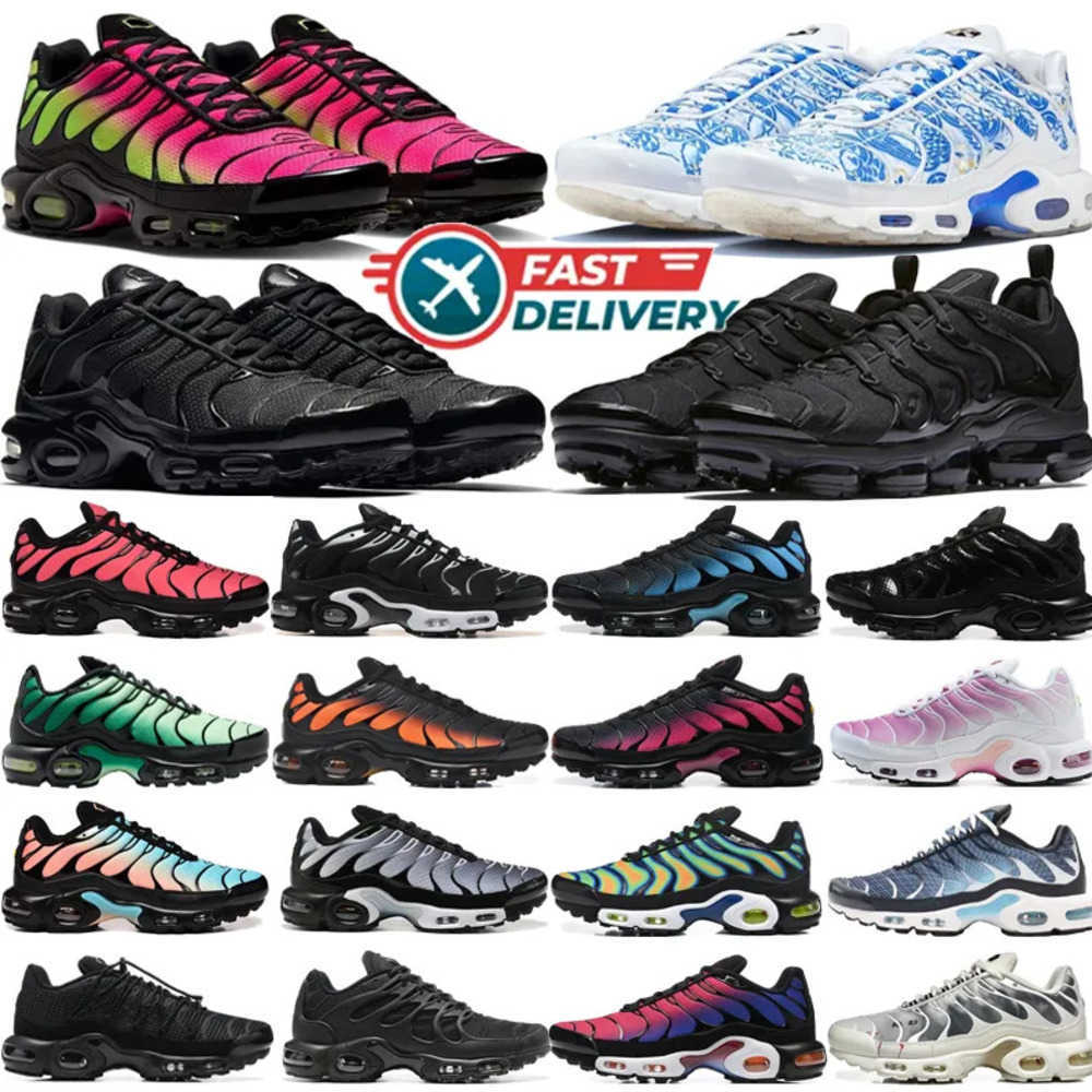 Running Shoes Men Women Triples White Black Sky Blue Gradient Tennis Breathables Mens outdoor Sports France Trainers Sneakers Eur 36-46