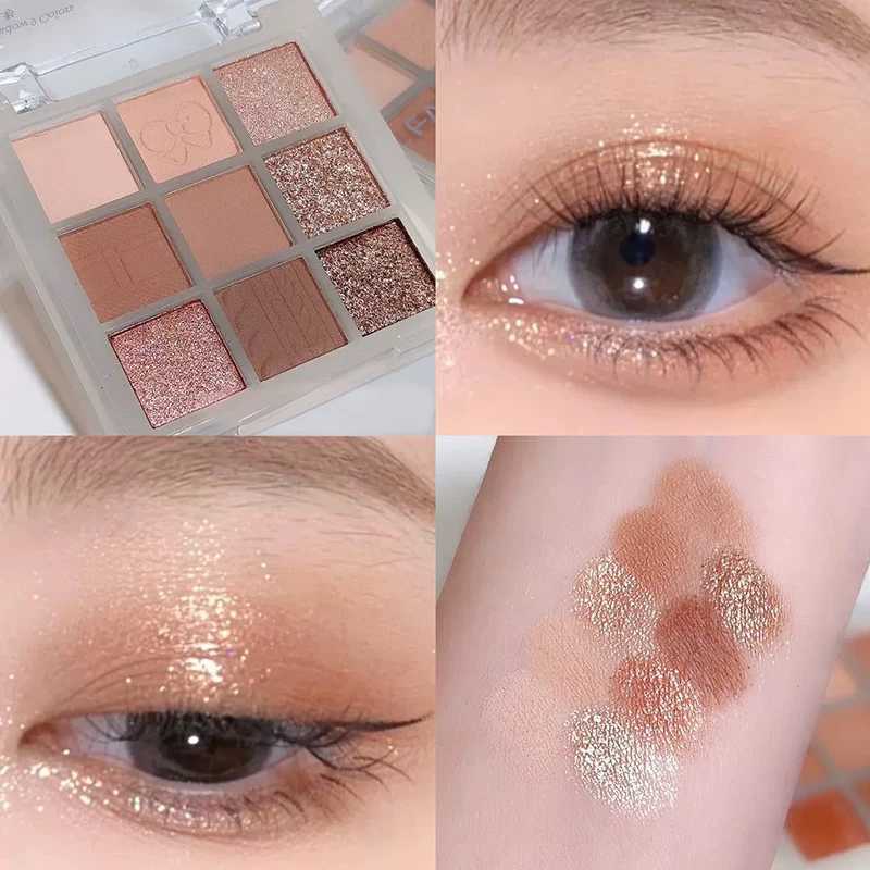 Eyeshadow Palette with Pearlescent Matte Finishes - 9 Colors Eyeshadow Palette Long-Lasting Makeup PaletteVersatile MakeupT251122