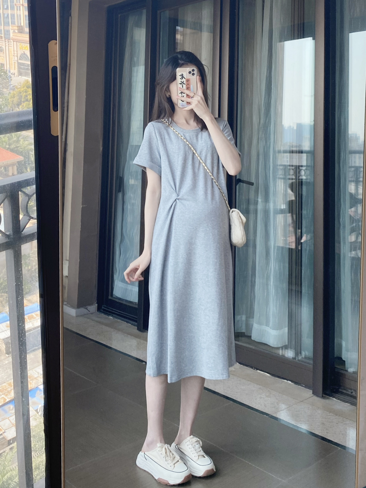 T4230 Top quality gentle style cotton and linen all-match skirt women's spring and summer Zen style women's clothing high waist irregular mi