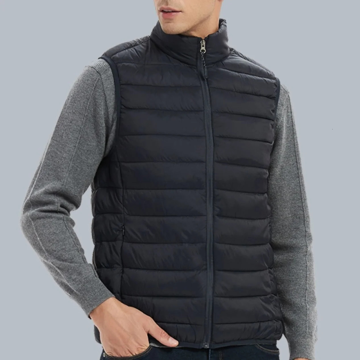 Coat Ultralight Sleeveless Puffer Vest Jacket Ultra Thin Warm Lightweight Down Waistcoat Winter Men Duck Coats 251110