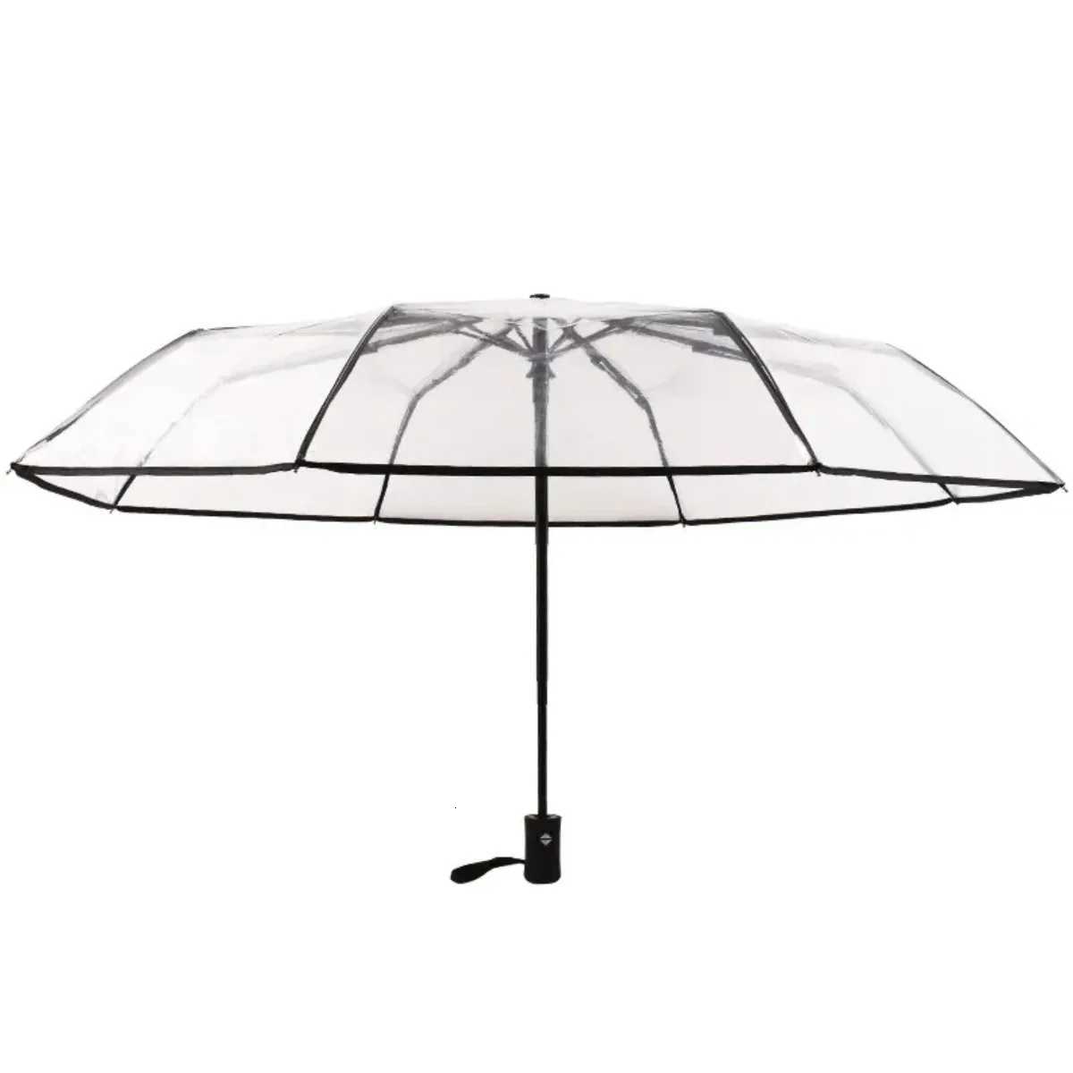 Fully-automatic Portable Automatic Transparent Womens Rain UmbrellaM251122