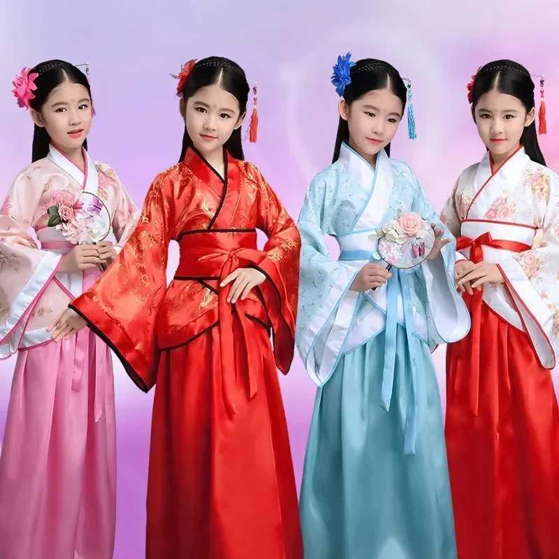 Baby Hanfu Dress Girls Sets Perform Dance Cosplay Childrens Clothes Chinese y2k Costume Kids Princess Tang Suit Girl Vestidos W250422