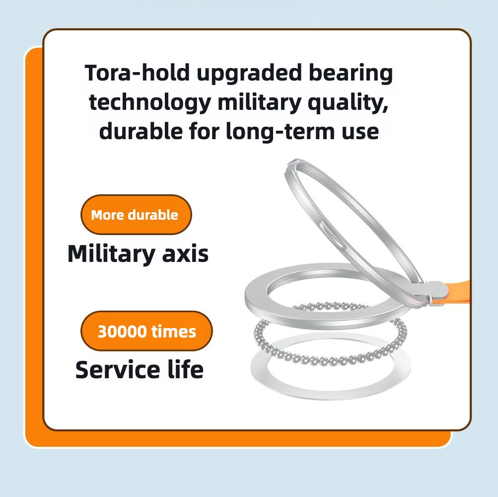 New MagSafe magnetic ring buckle bracket, creative silicone lanyard type, ultra-thin rotating desktop phone holder