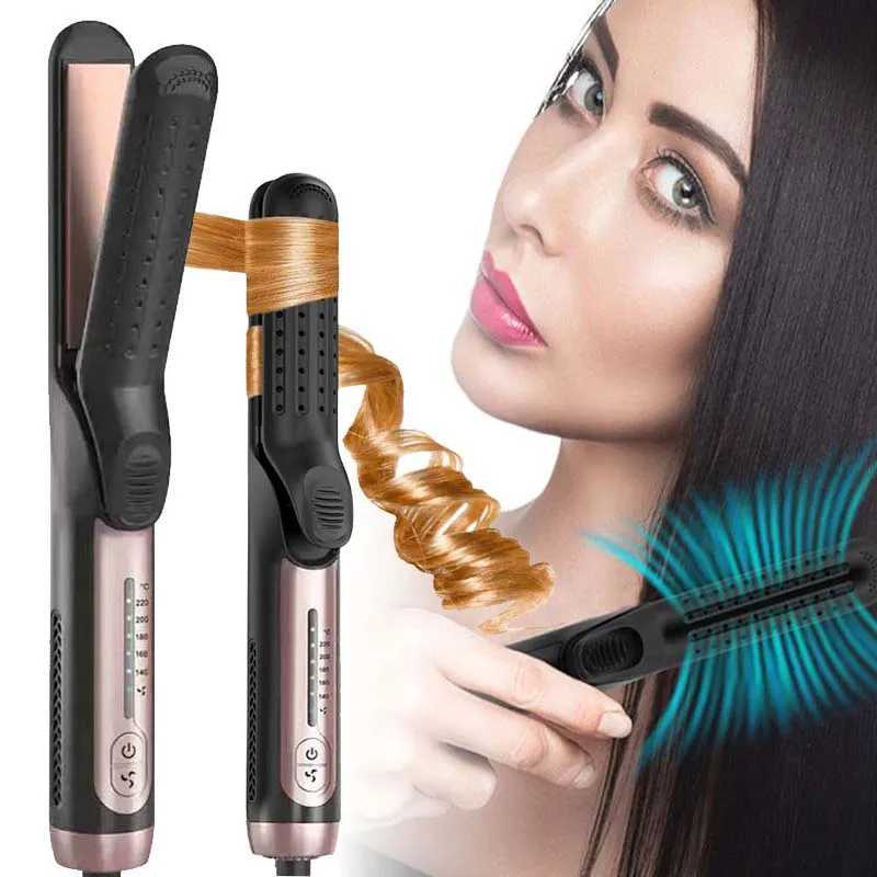 2 In 1 Cool Air Airflow Hair Styler Hair Straightener And Curler Cool Air Flat Iron And Hair Straightening Iron Air StylerT251122