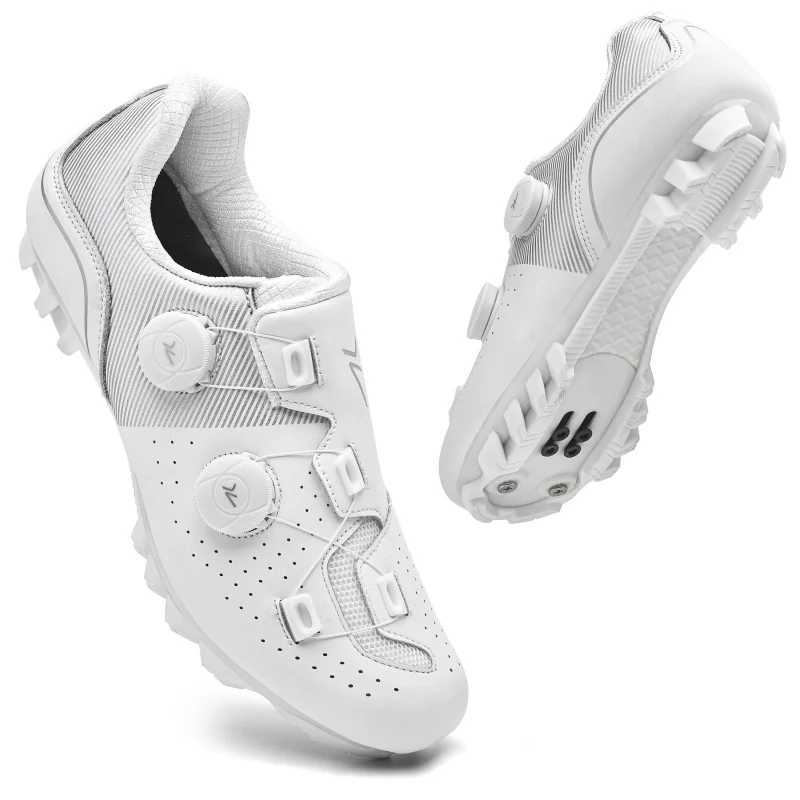 Professional mens Mtb cycling shoes large size 48 Spd self-locking cycling road cycling shoes womens flat shoes Mtb cycling sports shoes Y250421