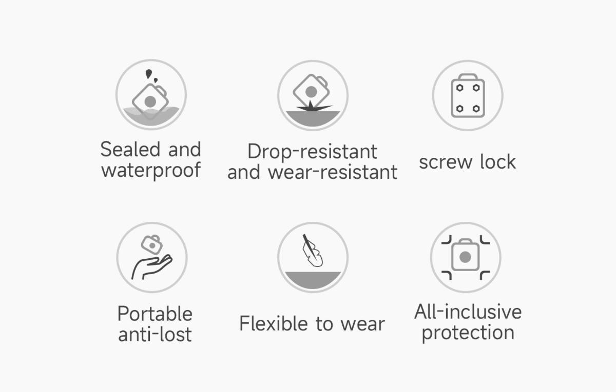 New waterproof airtag pet model apple anti-lost device tracking cover dog with collar webbing cat, with dog, with bag