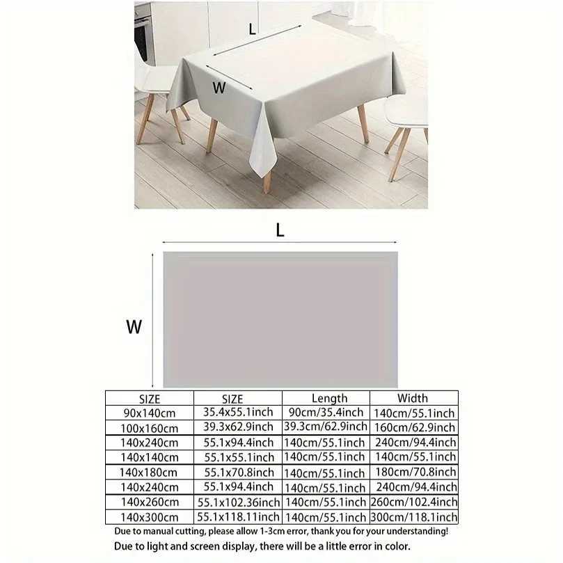 Cute Holiday Pattern Tablecloth Restaurant Kitchen Tablecloth Living Room Home Decoration Rectangular Party Decoration C251122
