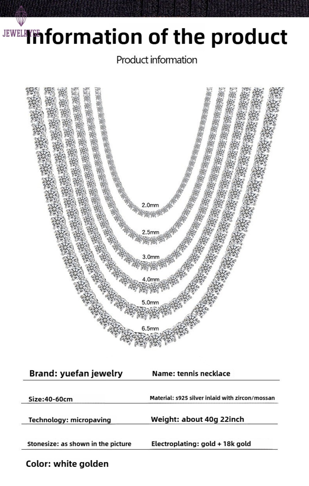 VVS Mossanite 2rows 8mm 10mm 12mm 14mm S Sier Dia Necklace Man Moissanite Hiphop Cuban k Chain