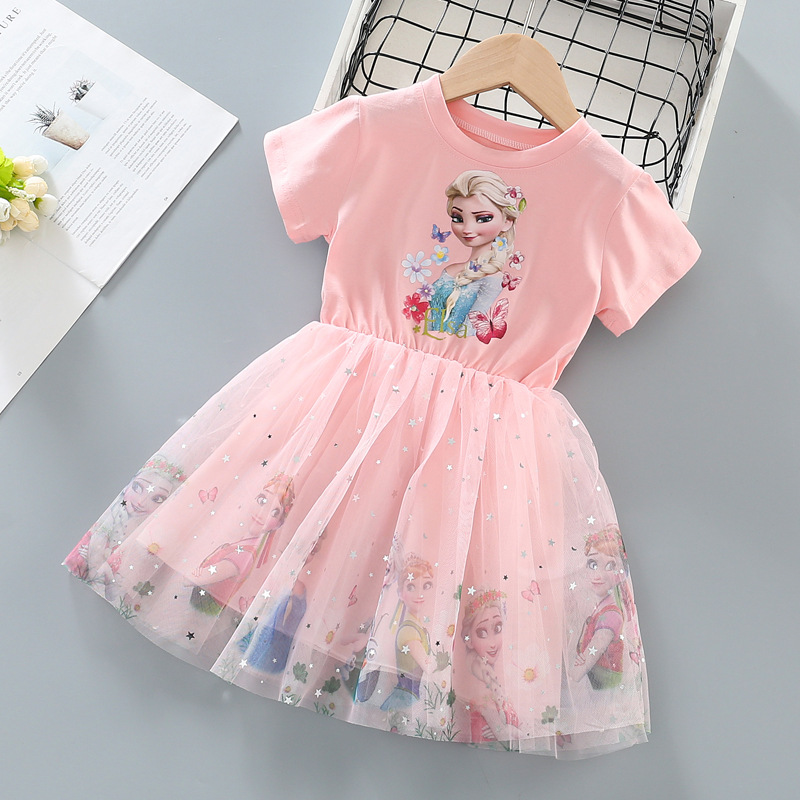 DISNEY Children's designer clothing baby princess dress children's clothing little girl summer dress baby girls spring and summer children&#