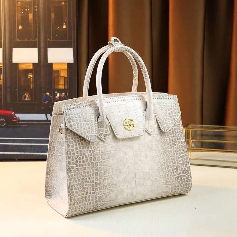 Himalayan Large Capacity Crocodile Pattern Women's Handbag Fashionable Versatile Commuting Crossbody Bag