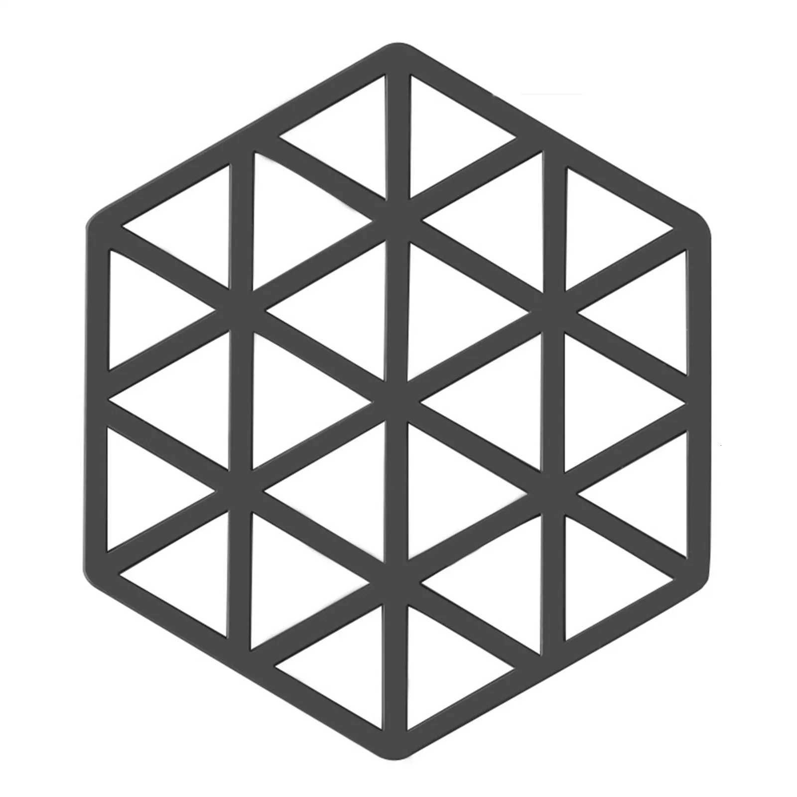 1Pcs Heat Resistant Silicone Mat Coaster Food Grade Material Placemat Non-slip Table Hexagon Cup Mat Household Accessories C251122