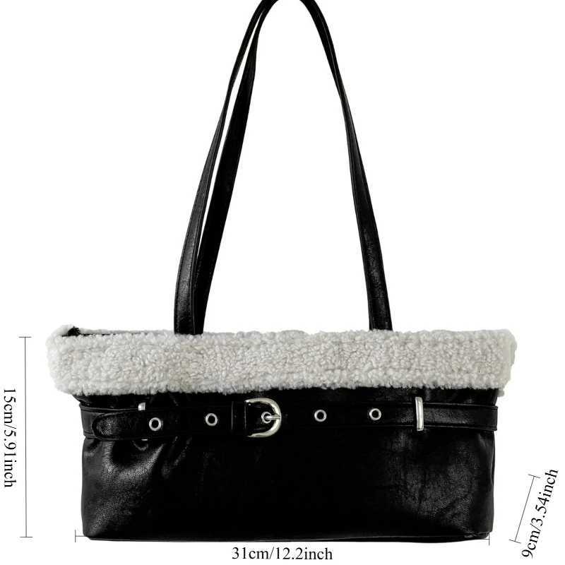 Women Textured Casual Shoulder Bag Fluffy Simple and Versatile Handle Crossbody Bag New Design Commute Shopping Luxury Bag K251121