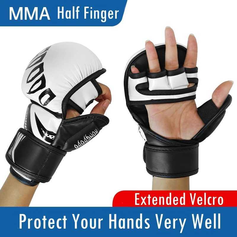 Professional MMA Half Finger Taekwondo Gloves Suitable for Male and Female PU Karate Muay Thai Training Adult and Childrens EquipmentXJ250422
