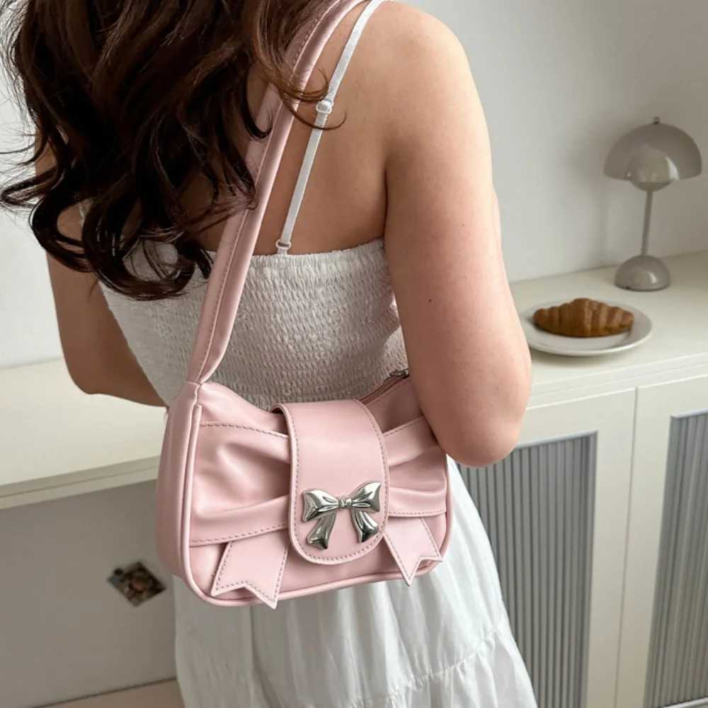 Fashion bow shoulder bag handbag casual underwear bag daily commuting bag PU leather womens banquet bag business womens bag Z250421-1