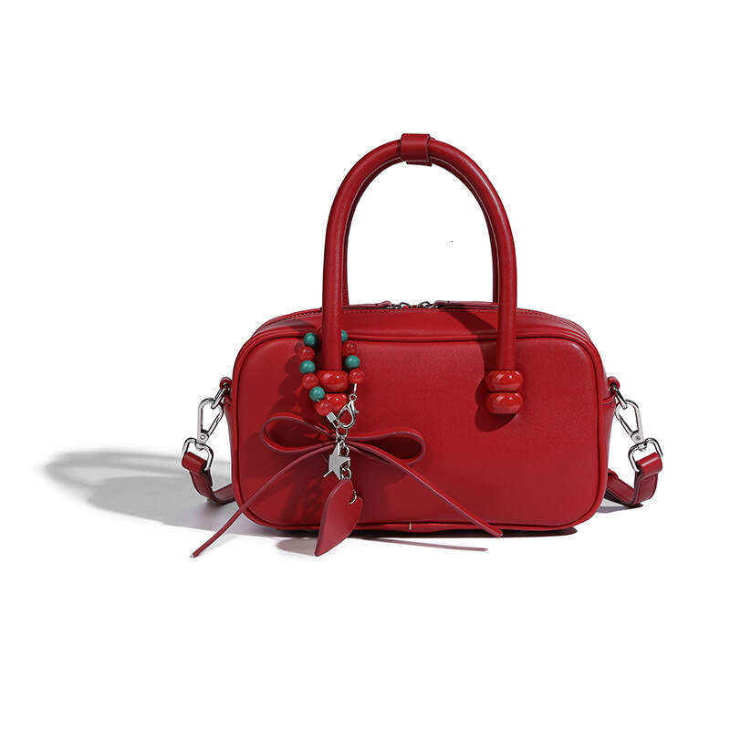 Women's Bags Designer Heartbeat Melody High End Handbag For Women New Red Bridal Fashion Single Shoulder Crossover Pillow Bag