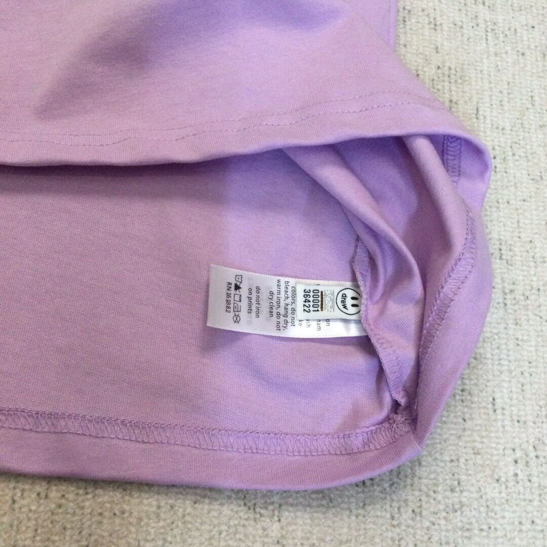 Drew House Drew Love Letter Logo Print Bieber Smiling Face Fashion Brand Loose Simple Versatile Couple Short Sleeve Women's T-shirt Men's