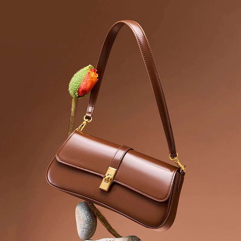 Cowhide Women's Shoulder Bag Designer Genuine Leather Women Crossbody Square Bags High Quality Fashion Female Handbag