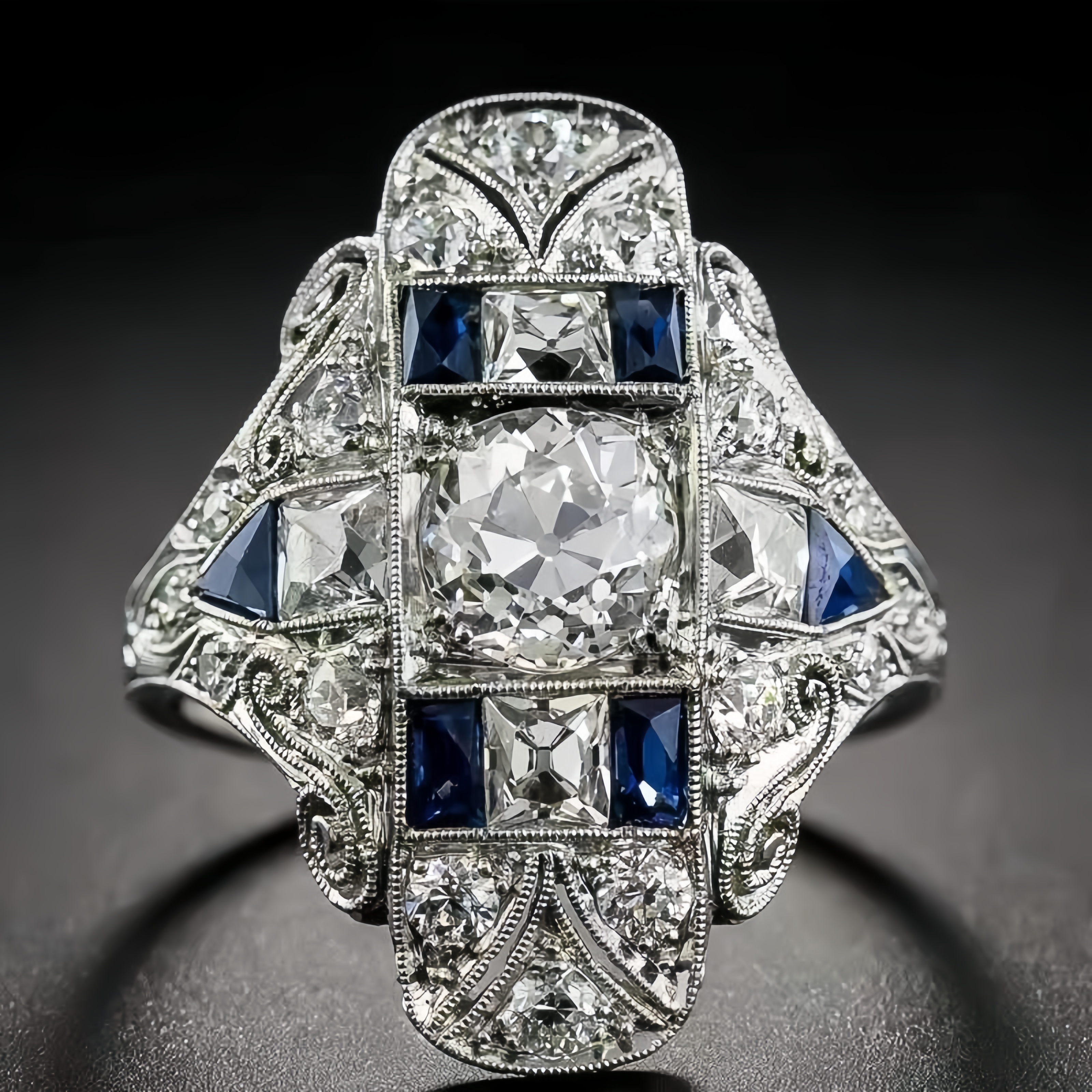 New Ladies Ring Luxury Large Square Jewelry Wedding Artificial Zircon Simple Atmosphere Luxury Party designer for women engagement men love ring rings - view 3