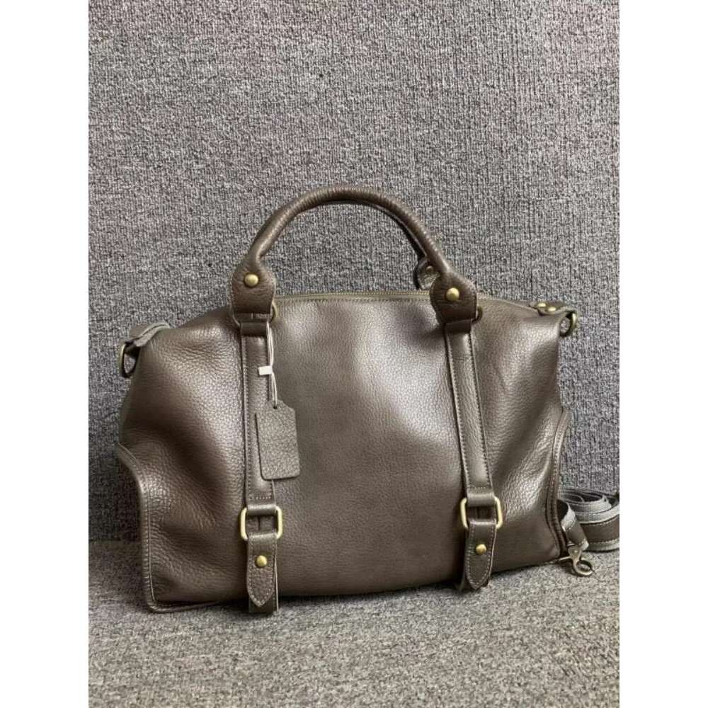 Office Ladies Large Capacity Satchels Cowskin Genuine Leather Handbag Totes Single Shoulder Bags Business Casual Messenger Bag Bag