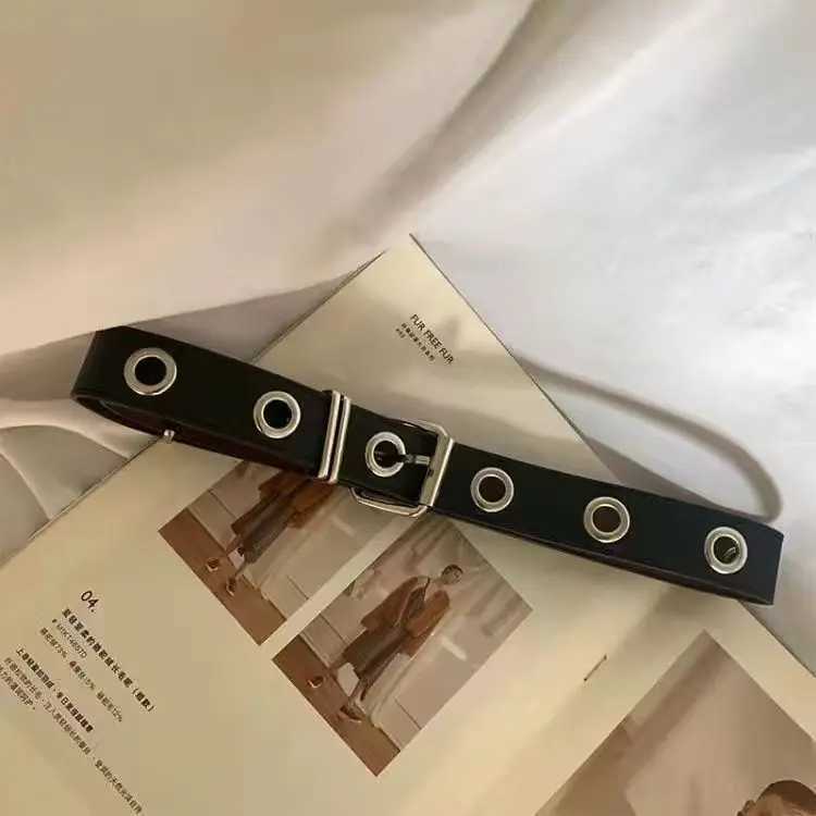 New belt for women cool ins belt European and American punk style fashion trend no punching pants belt chain cool ins J251122