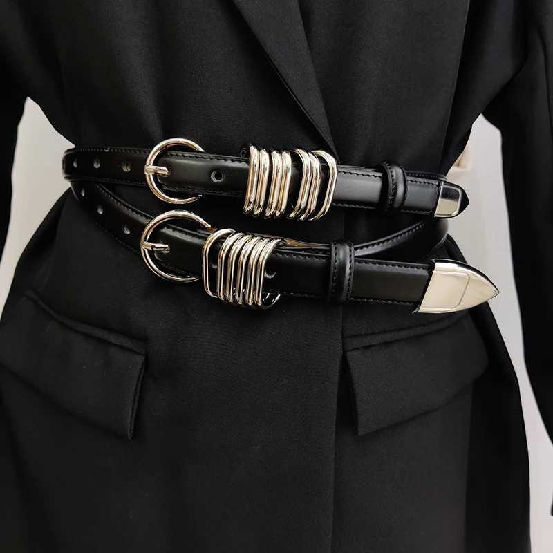 Genuine Leather Designer Belts For Women High Quality Luxury Heavy Punk Black Corset Belt Men Jeans Waistband Unisex J251122