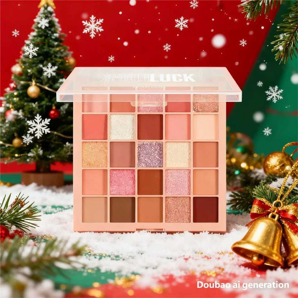 MUGELUUN Pink Eyeshadow Palette Lucky Style with Stunning Matte Shimmer Shades Versatile for Everyday and Special Occ 25 ColorT251122