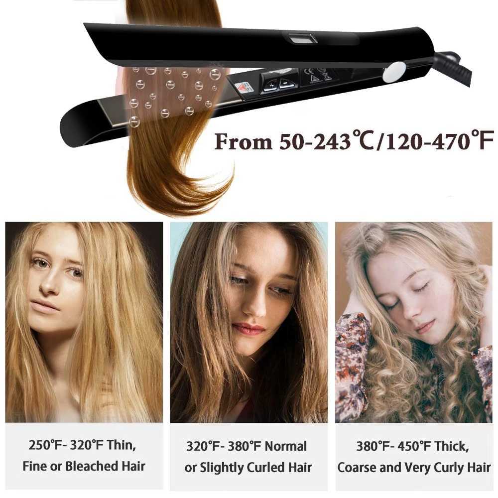 Hair Straightener Curler Professional 480 High Temperature Hair Flat Iron MCH Keratin Brazilian Hair Treatment Salon ToolsT251122