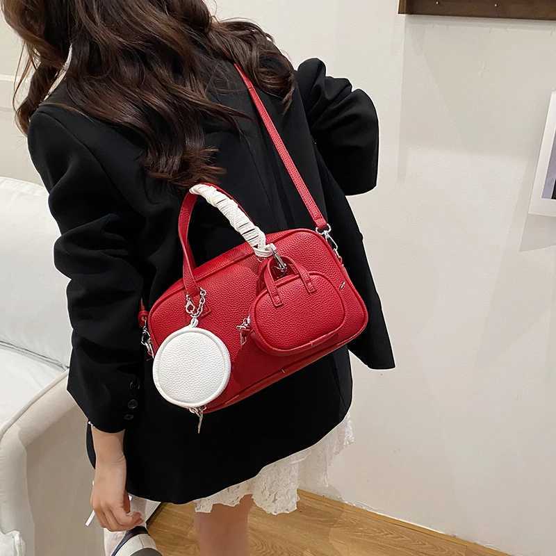Retro Boston Mother-In-Law Bag for Women 2025 New Autum Single Shoulder Crossbody Bag High-Quality Handbag Armpit BagT251122