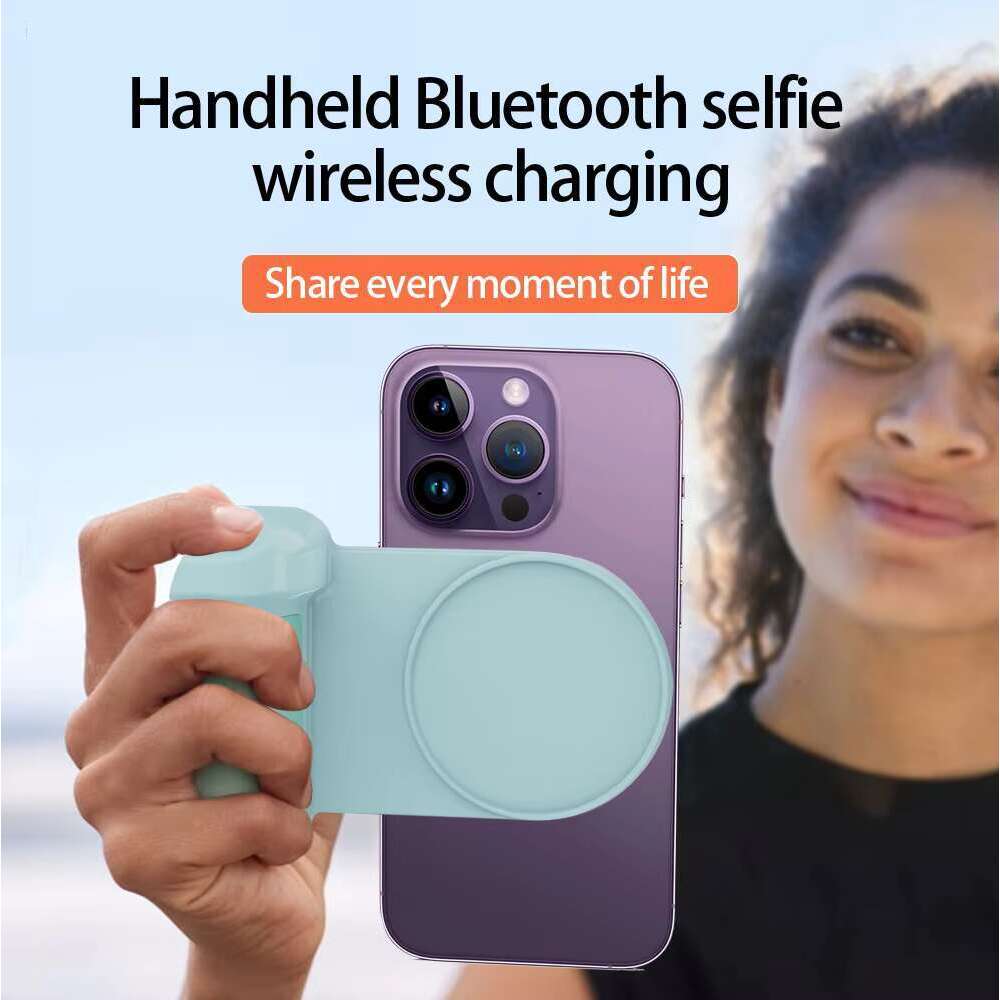 Gift camera handle wireless Bluetooth magnetic charger phone stick holder suitable for all smartphones selfie booster