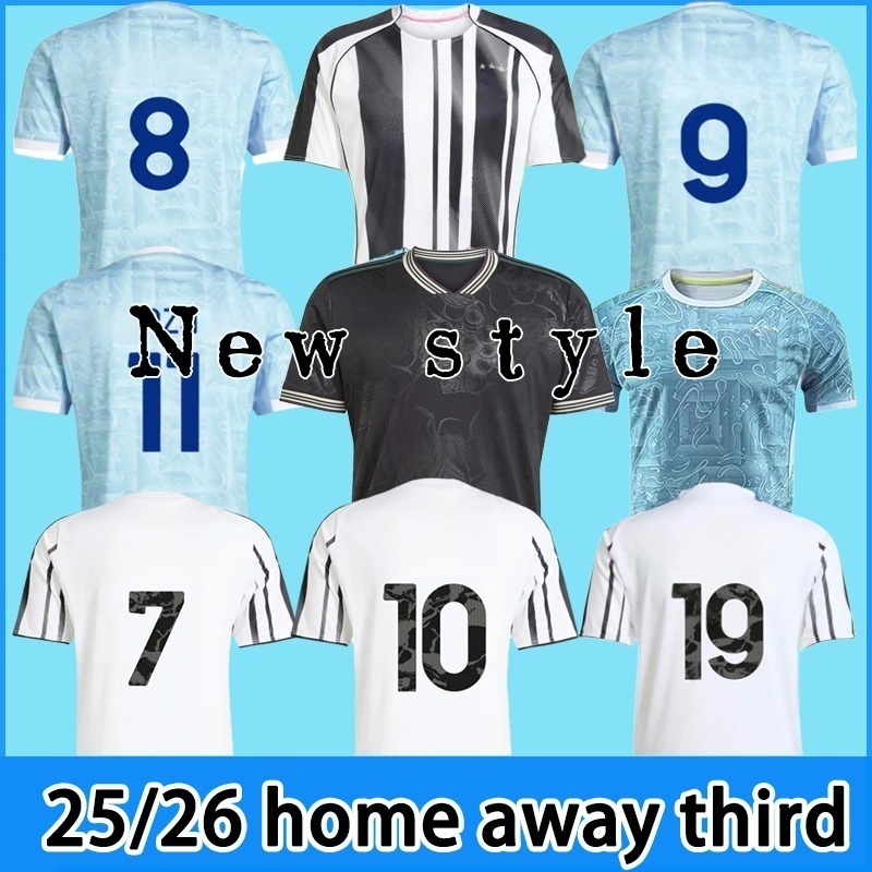 25 26 juve Soccer Jerseys VLAHOVIC Yildiz McKENNIE BREMER Douglas Luiz Maglia 2025 2026 Thuram Kalulu Gatti Cambiaso Danilo Juventusfans player Kits Mens Kids