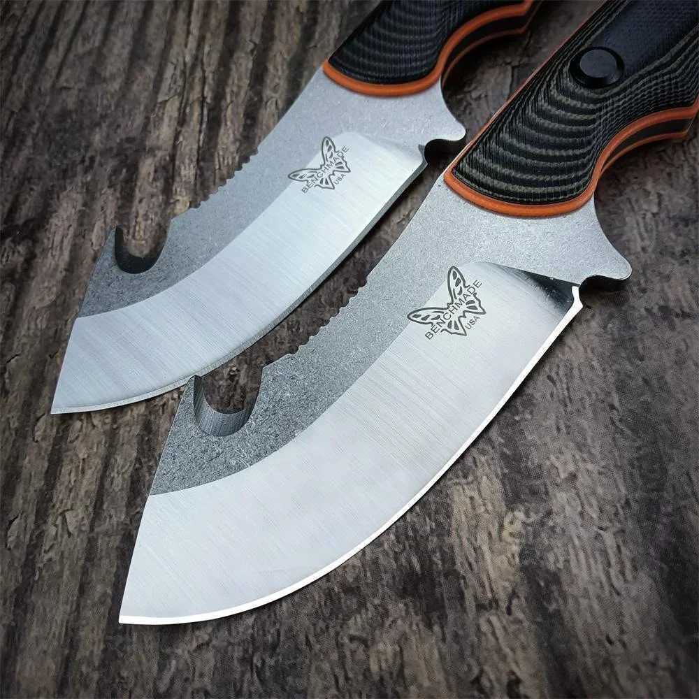 BM 15018 Hunting Hidden Hunter Fixed Blade Knife G10 HandLE with Sheath Tactical CamPING Combat Survival KnifeXJ250421