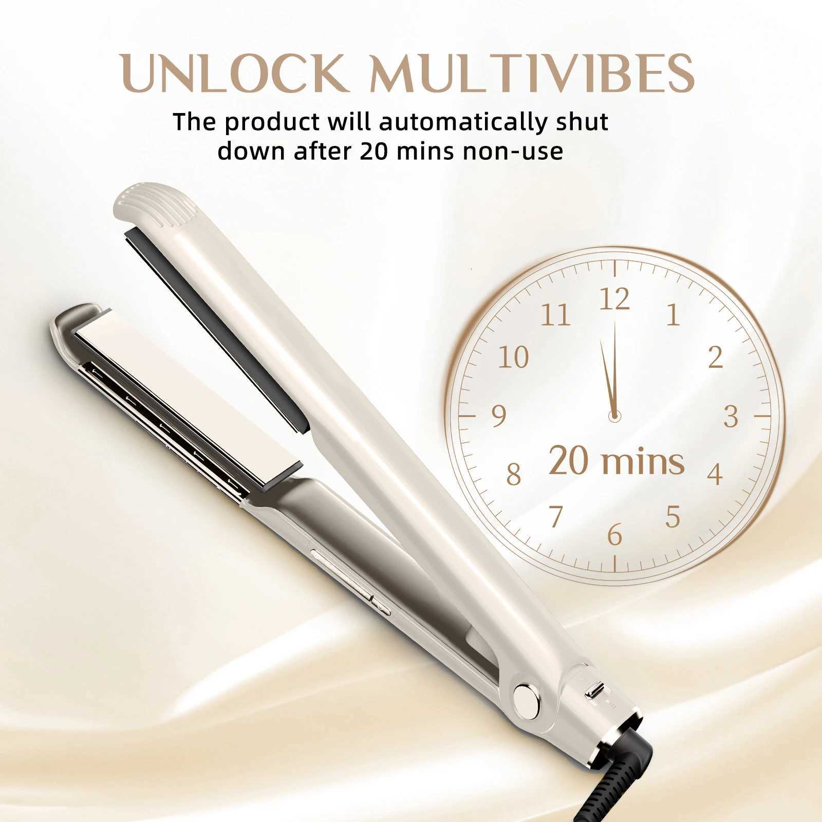 RUCHA Hair Straightener 450F Plasma and Air Suspension Plate Flat Iron Anti-scald Smooth Frizz Hair Irons Dual VoltageT251122