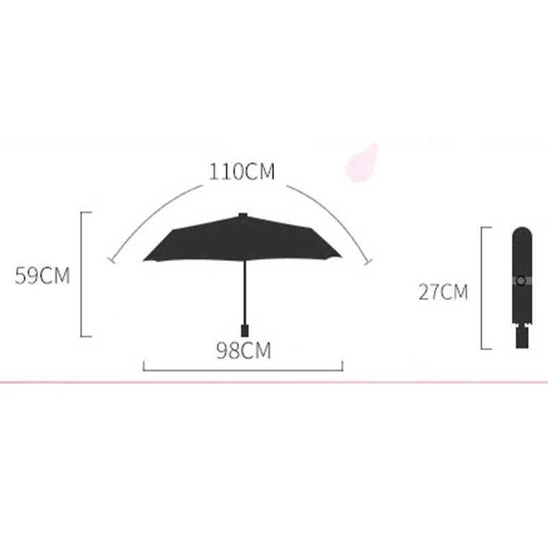 Automatic Umbrella Transparent Umbrella Thickening and Durable Rain and Wind Travel Portable Folding Automatic Umbrella GiftsM251122