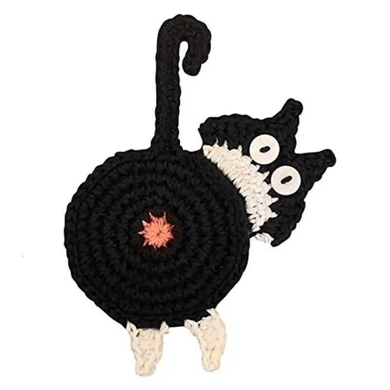 1pc Cat Butt Coaster Tea Coffee Cup Coaster Placemats Durable Heat Resistant Coasters Bowl Pad Table Mat Home Decoration C251122