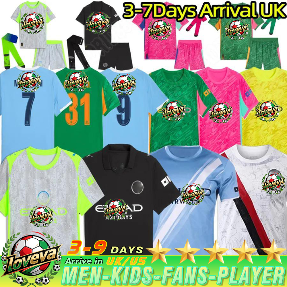 25 26 fans Player version HAALAND soccer jerseys DE BRUYNE GREALISH KOVACIC FODEN FERRAN MARMOUSH DOKU Cherki GVARDIOL Reijnders football shirts men kids kits AAAAA