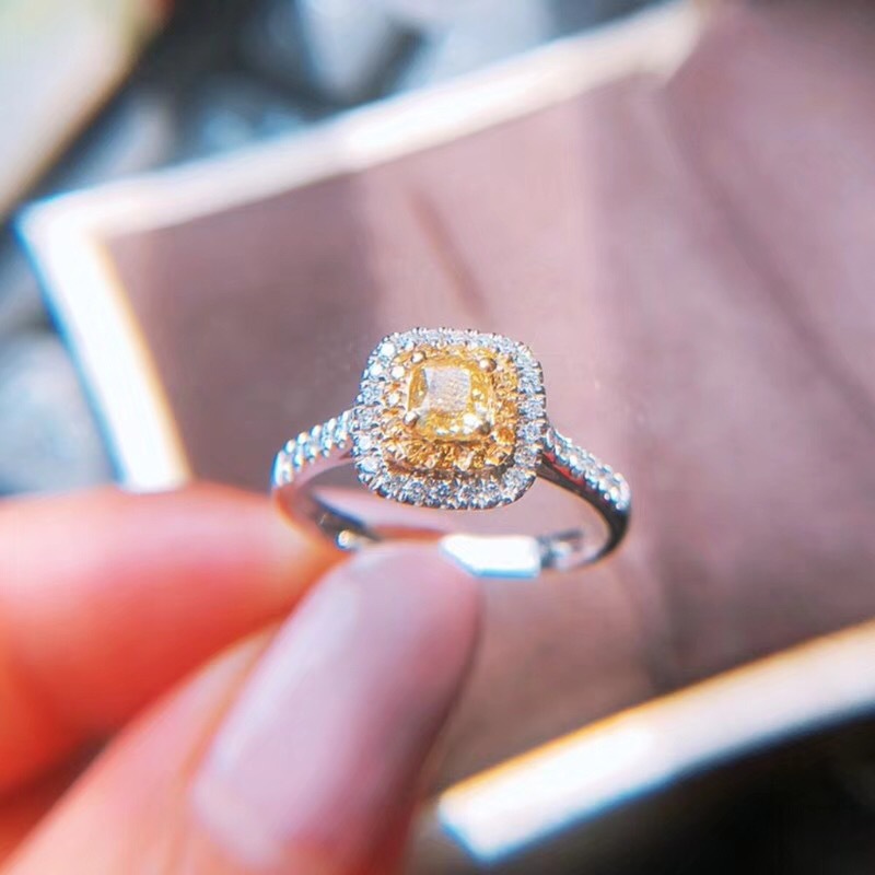 Fashion Diamond Bracelet Ring Set Colorful Shining Diamond Ring Bracelet Engagement Wedding Ring Jewelry